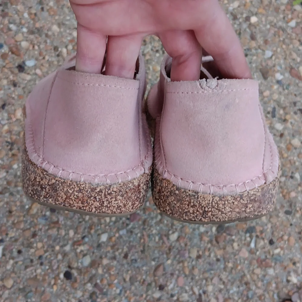 Birkenstock Gary pink suede leather lace up shoes women's 8 - Picture 7 of 12